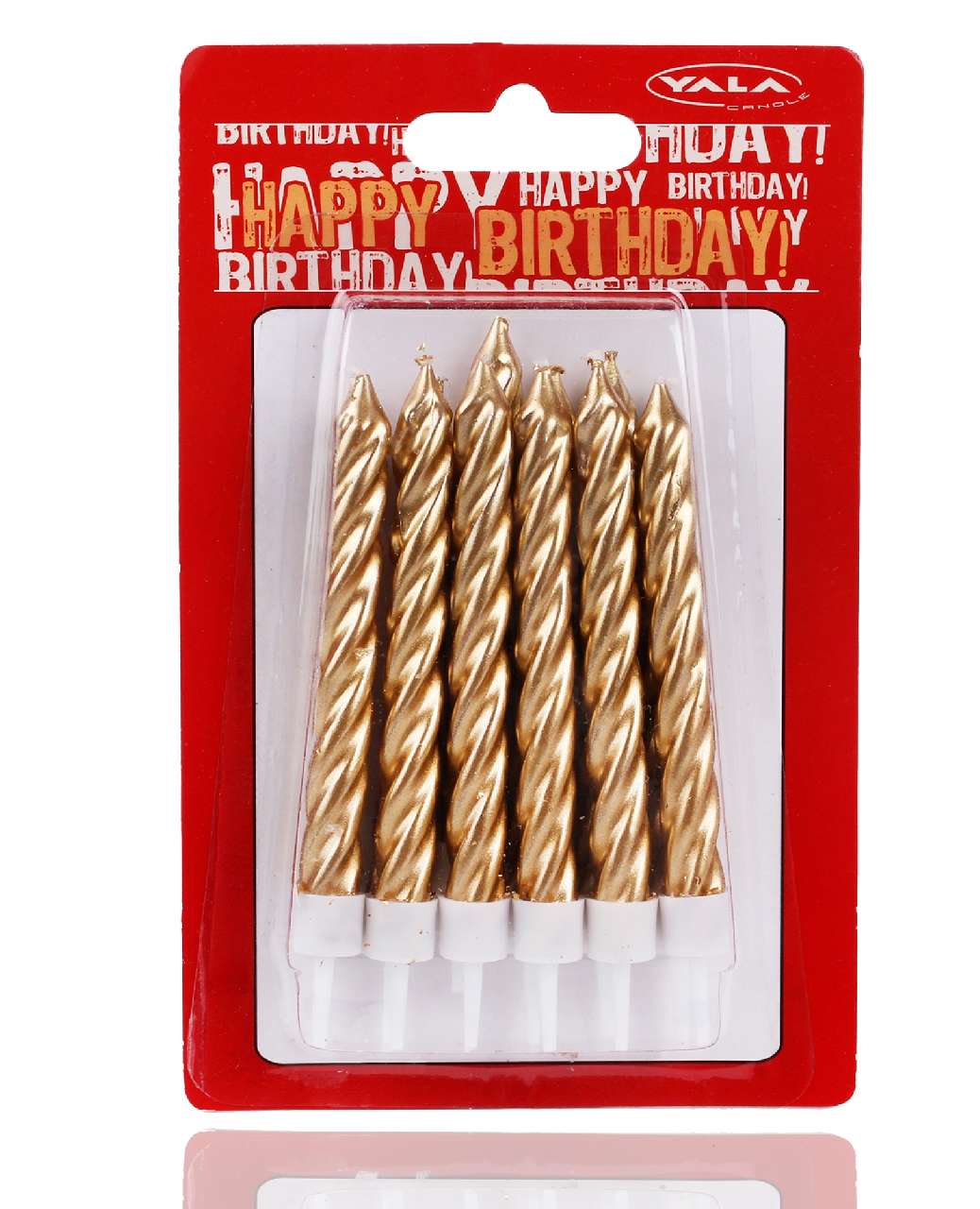 GYERTYA SZÜLINAPI 12DB-OS ARANY