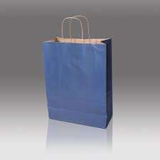 PAPÍRTÁSKA SODROTTFÜLES, 26X35, SÖTÉTKÉK