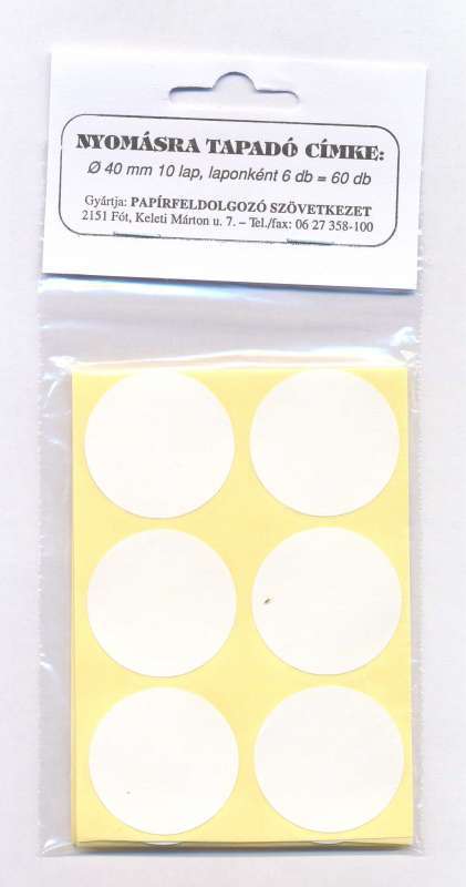 KÖRCIMKE 40 MM ÖNTAPADÓS 60 DB/TASAK