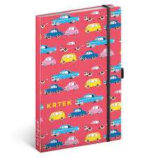 NOTESZ GUMIS VONALAS, KEMÉNYTÁBLÁS, 13X21, CARS