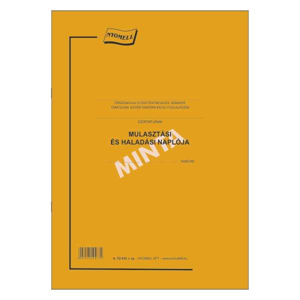 A.TÜ 910 MULASZTÁSI NAPLÓ