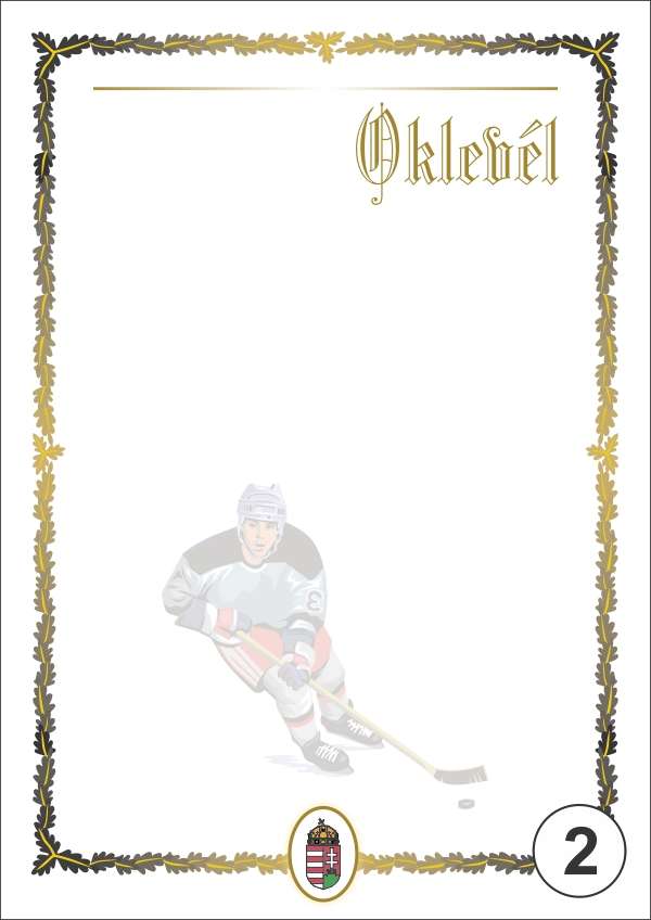 OKLEVÉL/EMLÉKLAP A/4 NYOMELL, A4-002