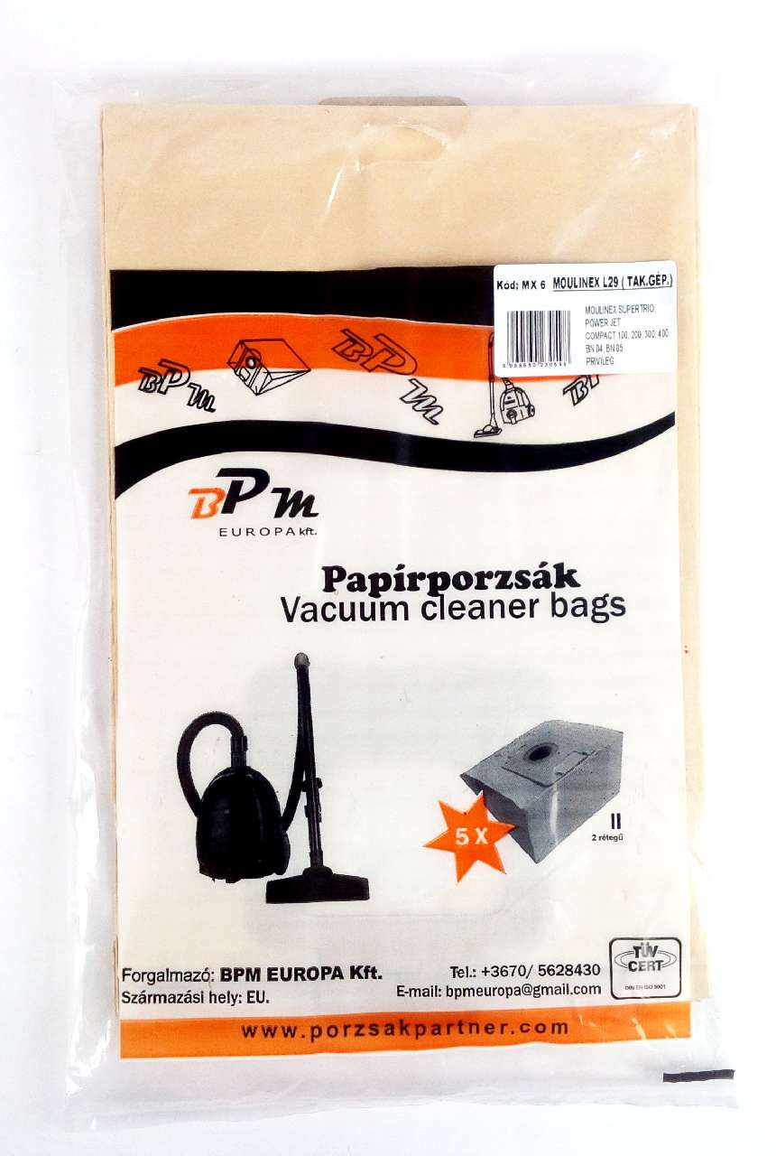 PORZSÁK MOULINEX SUPERTRIO L29, 5 DB/CSOM