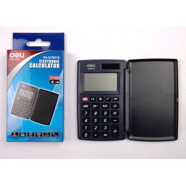 SZÁMOLÓGÉP DELI, POCKET F, FEKETE