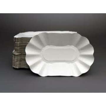 PAPÍRTÁLCA, BURGONYÁS, 11X19X3,2 CM, 25 DB/CSOMAG