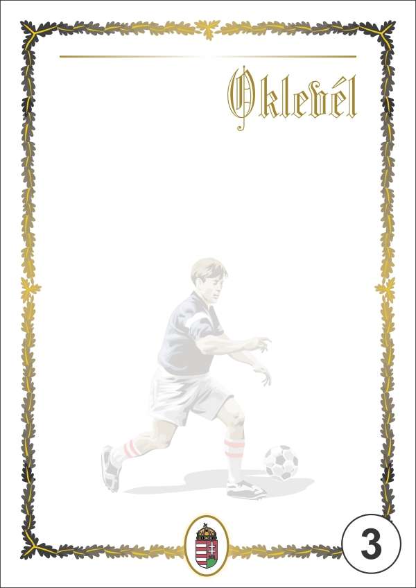 OKLEVÉL/EMLÉKLAP A/4 NYOMELL, A4-003