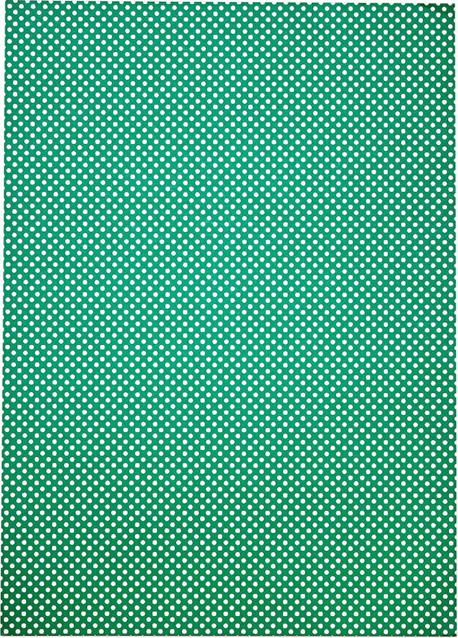 FOTÓKARTON FOLIA, 50X70 CM, 300 GR PÖTTYÖS, FEHÉR/ZÖLD