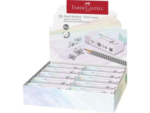 RADÍR FABER CASTELL, FORGÁCSMENTES, PASZTELL SZINEK 2024, KÉK,LILA,NARANCS,ZÖLD