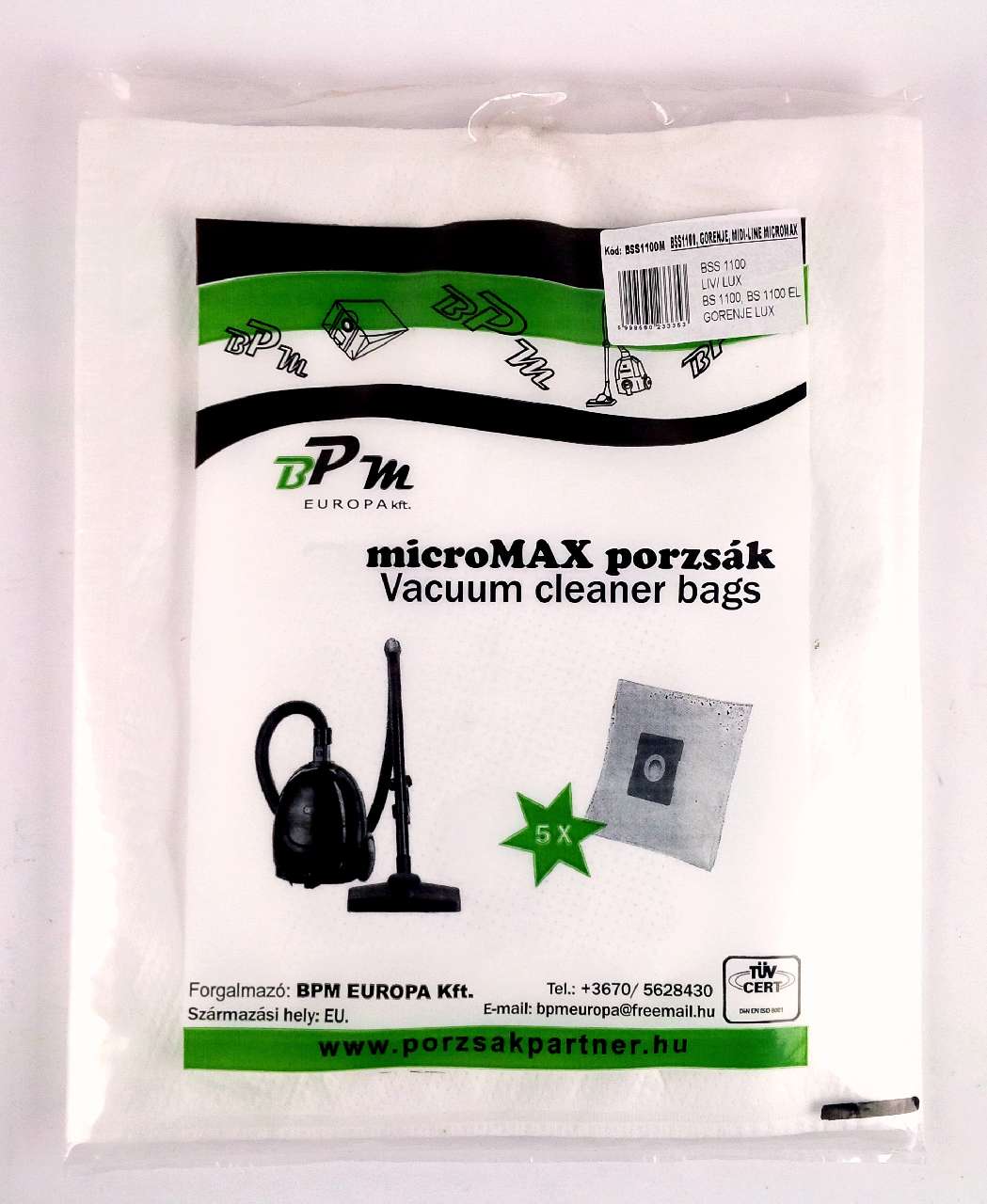 PORZSÁK BSS1100 MICROMAX, GORENJE MIDI LINE, 4 DB/CSOM