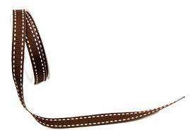 RIPSZ SZALAG (SZATÉN), 1CM SZÉLES, BARNA