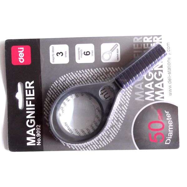 NAGYÍTÓ KÉZI DELI, 50 MM, FEKETE