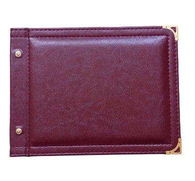 ÉTLAPTARTÓ A/5 10 LAPOS CSAVAROS,FÉMSARKOS MŰBŐR, FEKVŐ