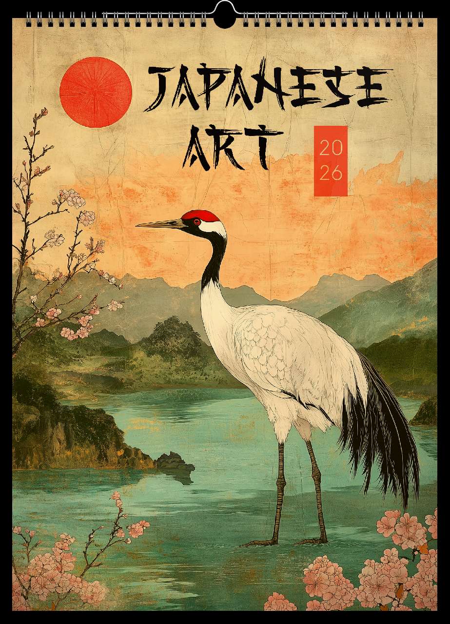 FALINAPTÁR 2026 6094-JA, VINTAGE POSTERS, 33X46 CM, JAPANESE ART