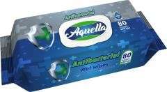 NEDVES TÖRLŐKENDŐ AQUELLA, ANTIBAKTERIÁLIS 99,9%, 80 DB-OS BŐRGYÓGYÁSZATILAG TESZTELT