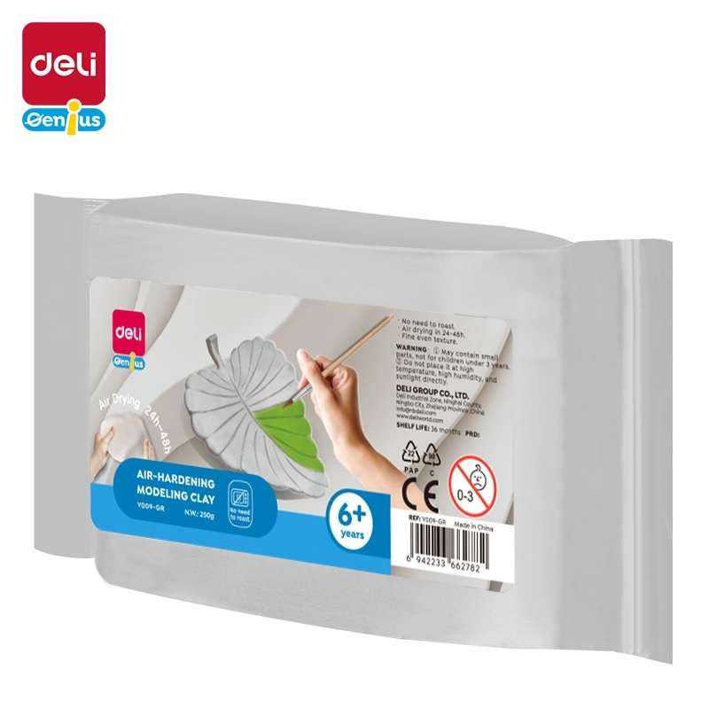 MODELLEZŐ GYURMA DELI, LEVEGŐN SZÁRADÓ, 250 GR, SZÜRKE