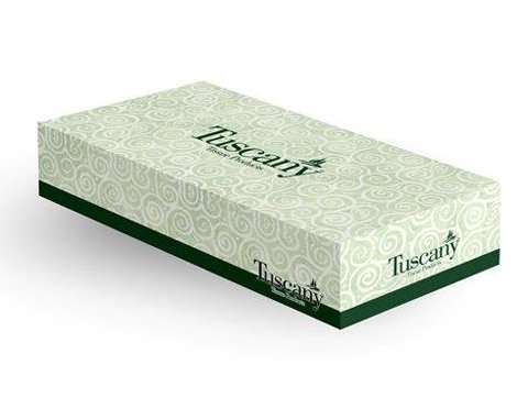 KOZMETIKAI KENDŐ TUSCANY, 2 RÉTEGŰ 100 LAPOS, FEHÉR