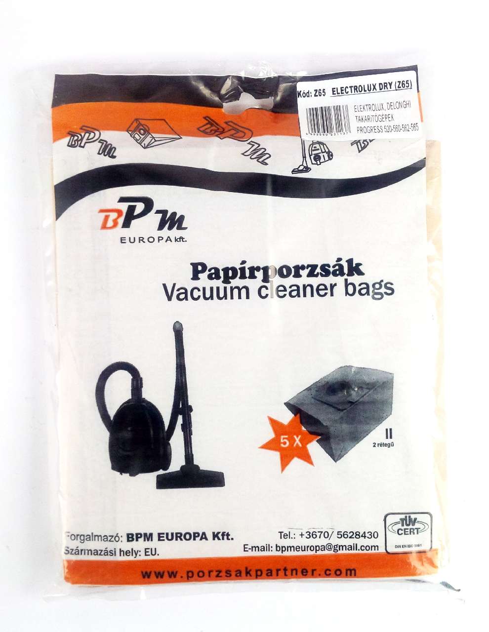 PORZSÁK Z65, ELECTROLUX DRY,DELONGHI TAKARÍTÓGÉP, 5 DB/CSOM