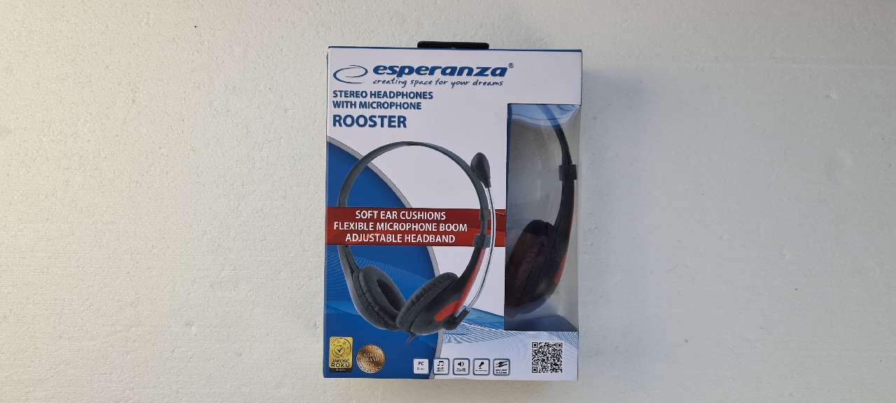 FEJHALLGATÓ ESPERANZA ROOSTER, FEKETE-PIROS