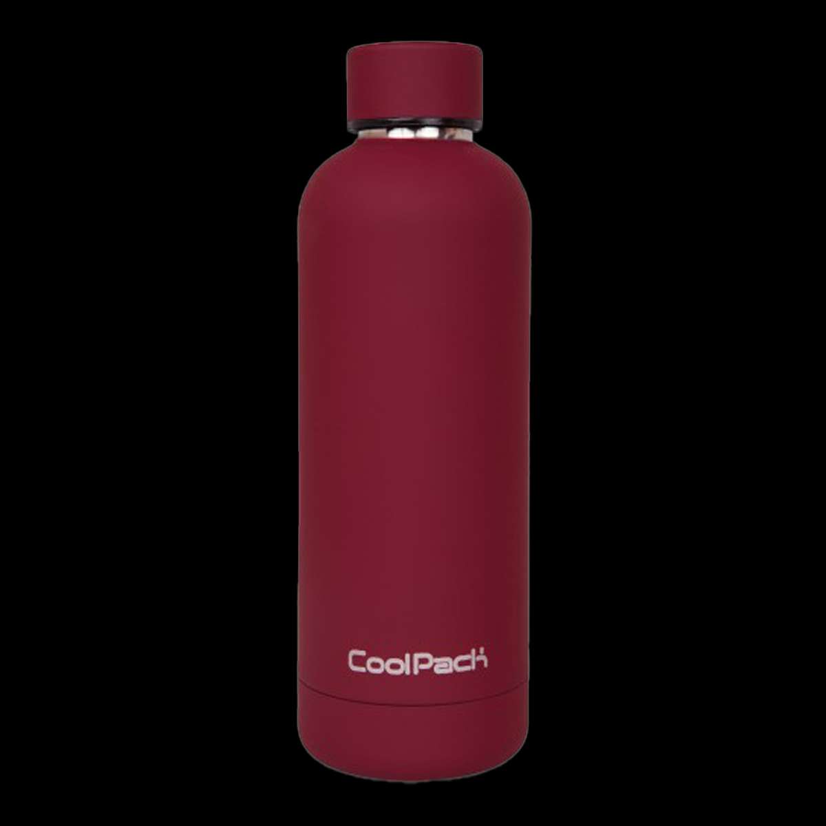 FÉMKULACS, THERMO, 500 ML, BORDÓ