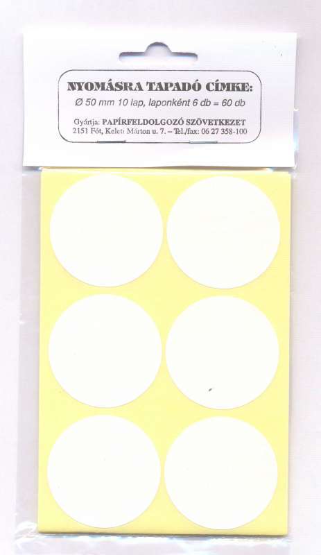 KÖRCIMKE 50 MM ÖNTAPADÓS 60DB/TASAK