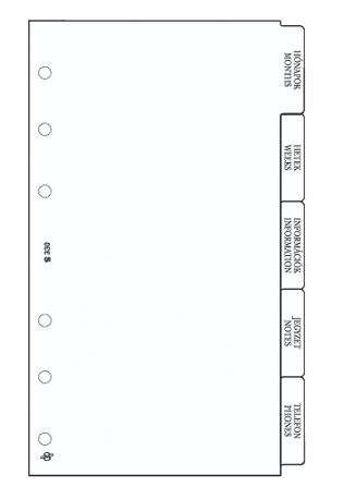 SATURNUS BETÉT S330-F ELVÁLASZTÓ PÓTLAP, FEHÉR