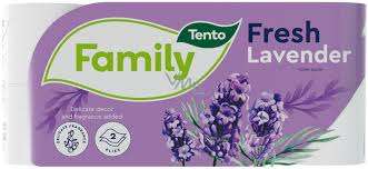 TOALETTPAPÍR TENTO FAMILY FRESH, 3240, 2 RÉTEGŰ, 8 TEKERCS, LEVENDER
