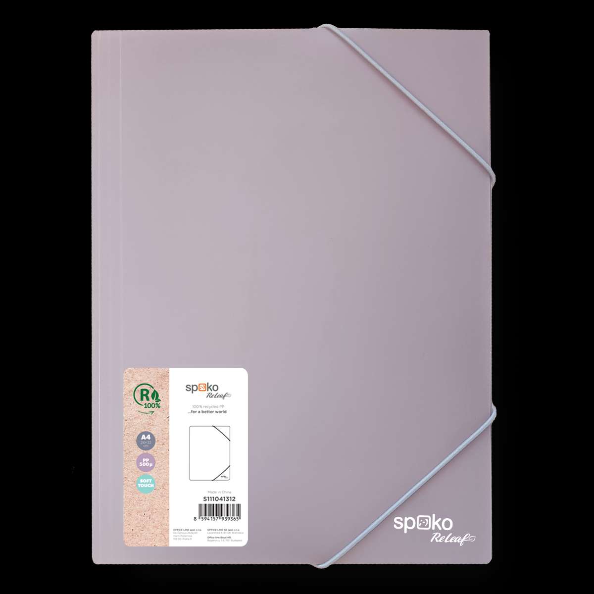 GUMIS MAPPA A/4 PP, 24X32 CM, LILA