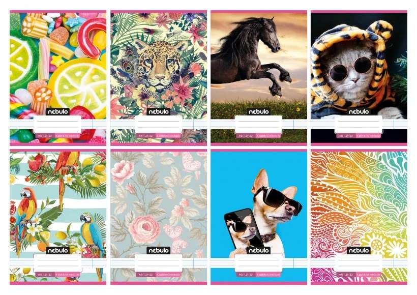 FÜZET A/5, VONALAS, 21-32, 4.OSZTÁLYOS, CUKI MINTÁK II.