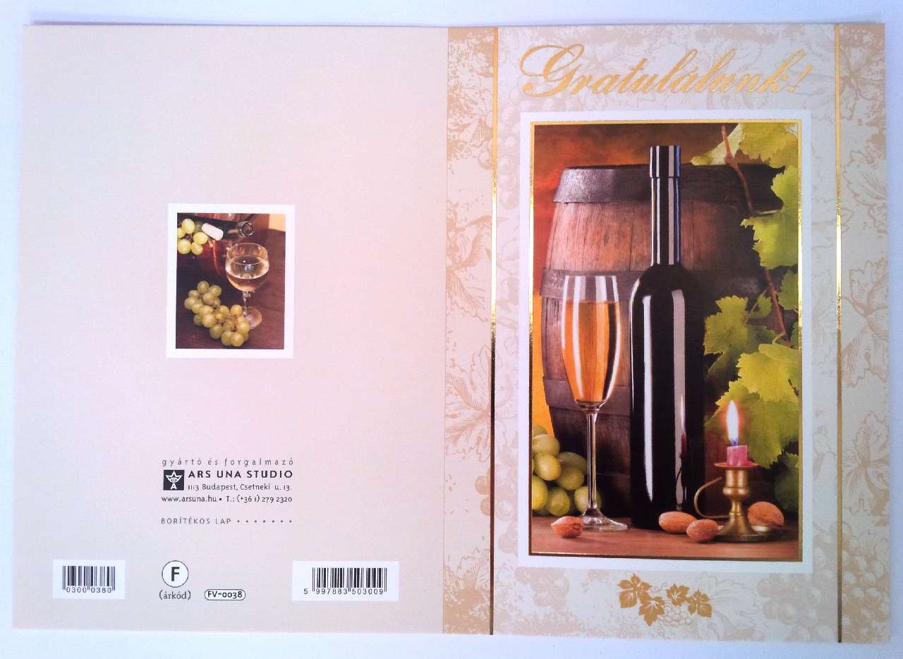 KÉPESLAP ARS UNA (F ÁRKÓD), BORÍTÉKOS, ID 300