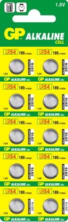 ELEM GP ALKÁLI GOMBELEM, 189/A/AG10/LR54/LR1130, 1DB/BLISZTER