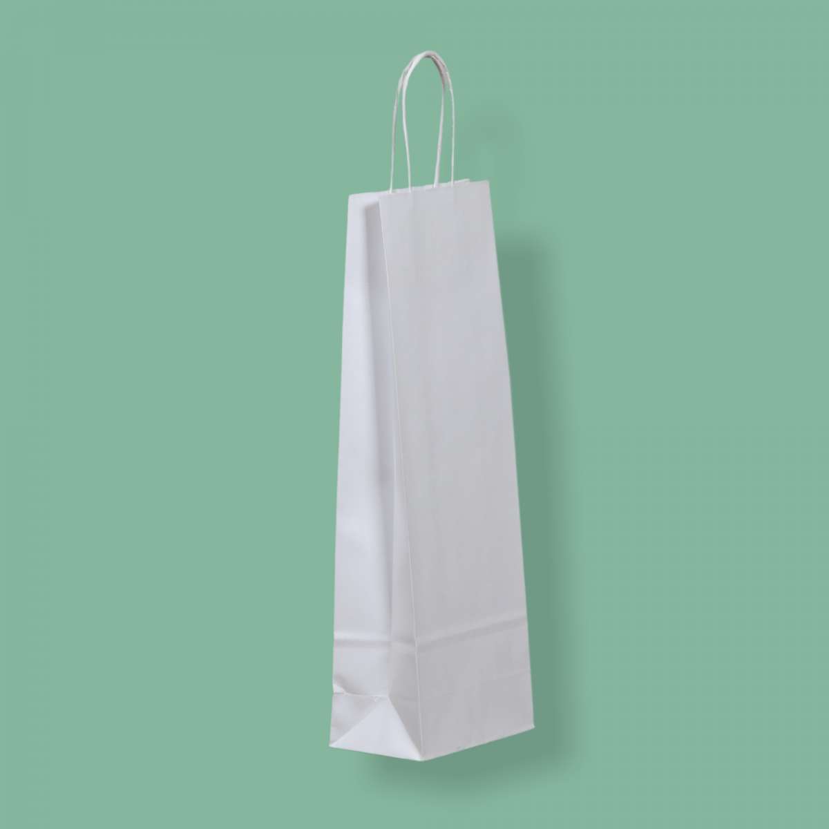 PAPÍRTÁSKA SODROTTFÜLES ITAL, 14X39 CM, FEHÉR