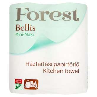 HÁZTARTÁSI PAPÍRTÖRLŐ BELLIS MINI-MAXI 2TEKERCS/CSOM. 3RÉTEGŰ