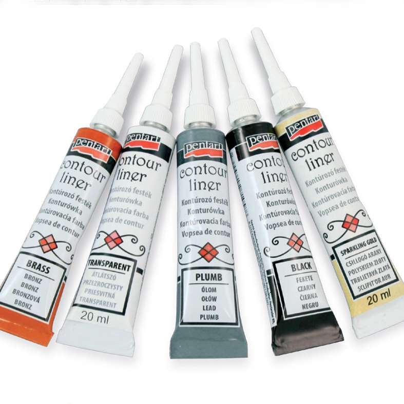 KONTÚROZÓ FESTÉK PENTART FEHÉR