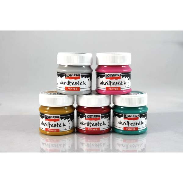 PENTART AKRILFESTÉK FÉNYES 50ML GESZTENYE, 2052