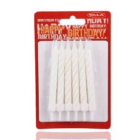 GYERTYA SZÜLINAPI 12DB-OS FEHÉR