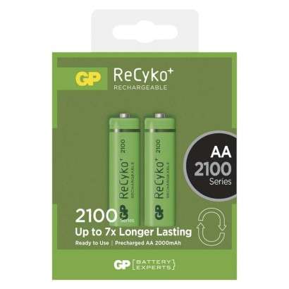 AKKU GP NI-MH RECYKO AA2100MAH CERUZA, GP210AAHCB-2EB2, 2 DB/BLISZTER