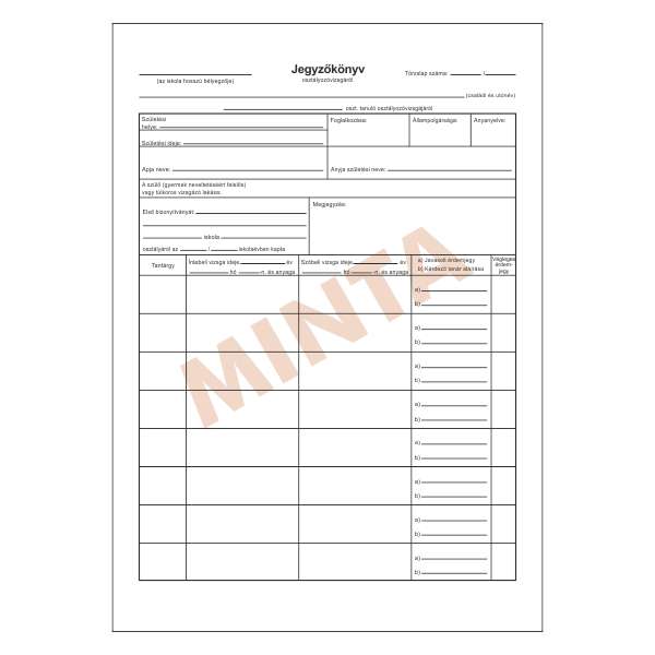 A.TÜ 950 JEGYZŐKÖNYV OSZTÁLYOZÓVIZSGÁRÓL