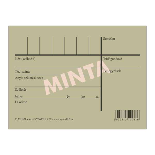 C.3321-75 TÜDŐ TASAK