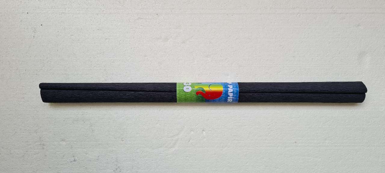 KREPP PAPÍR, 50X200 CM, FEKETE 30